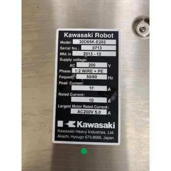 Kawasaki 30D65K-E202 Robot Controller
